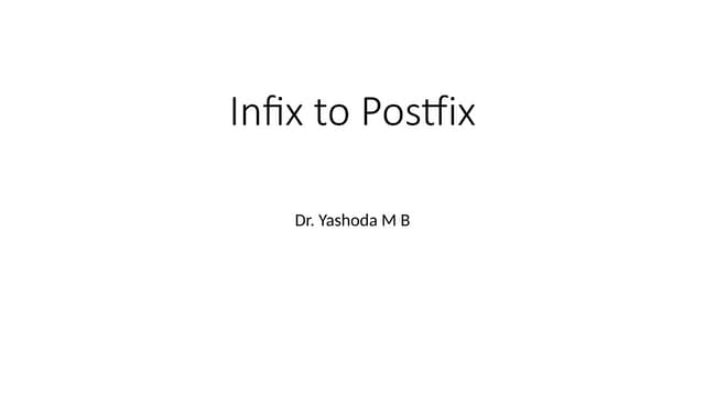 conversion of Infix to Postfix conversion using stack