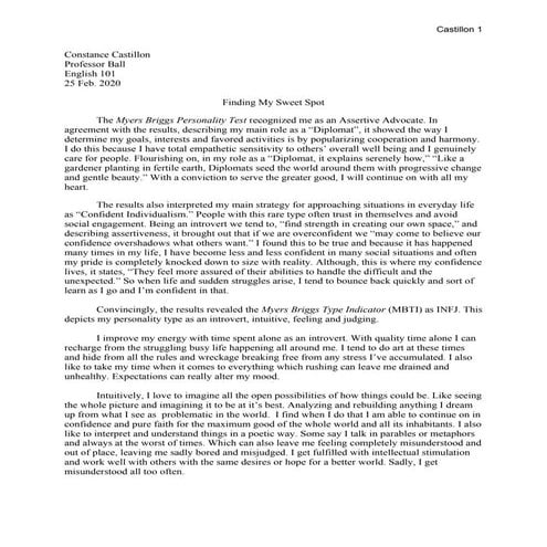 INFJ MYERS BRIGGS PERSONALITY TEST RESULTS & A lot more