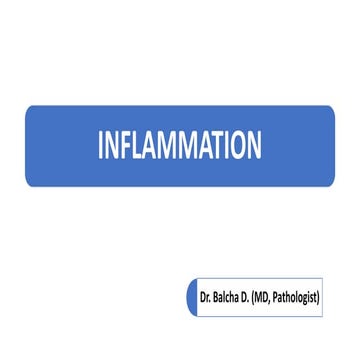 Inflammation is a basic topic in pathology