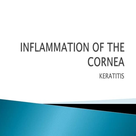 INFLAMMATION OF THE CORNEA keratitis.pptx