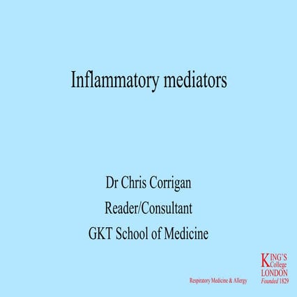 Inflammatory Mediators    Corrigan