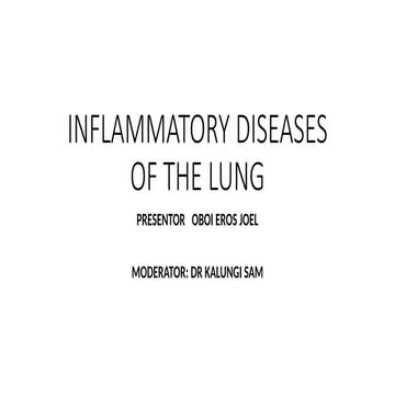 INFLAMMATORY DISEASES OF THE LUNGS.ssssssssssssssssssspptx