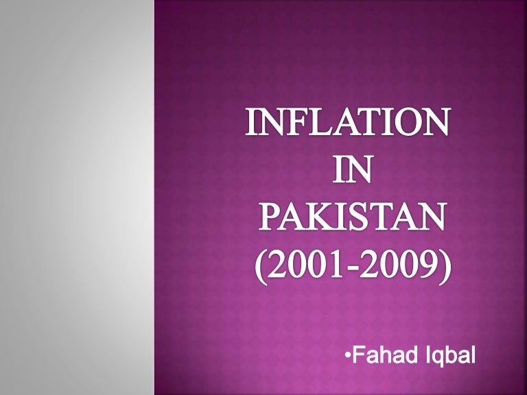 Inflation in Pakistan
