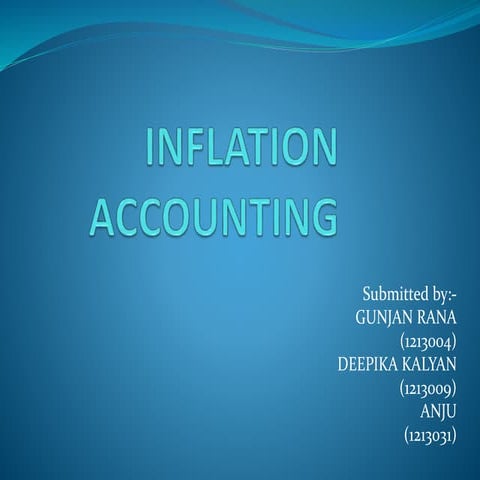 Inflation accounting