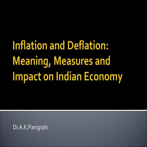 Inflation and deflation   