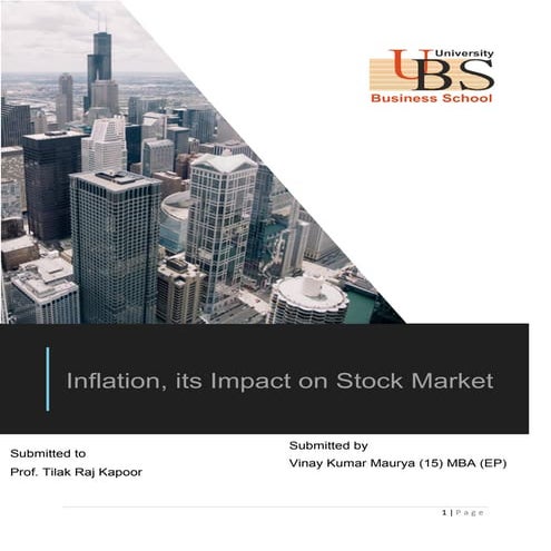 Inflation and its impact