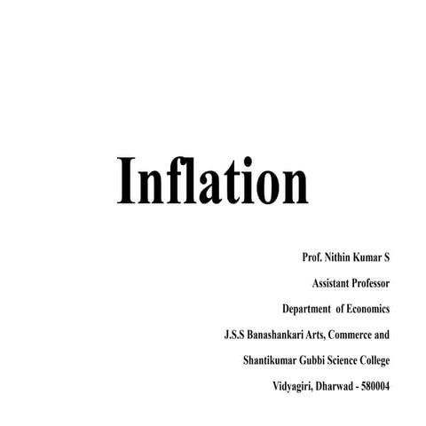 Inflation - Meaning Types, Causes and Effects of Inflation NEP -  KUD .pptx