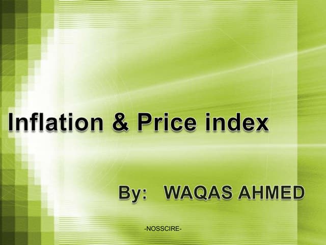 Inflation & Price index
