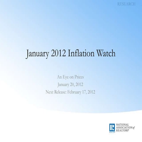 Inflation Watch: January 2012