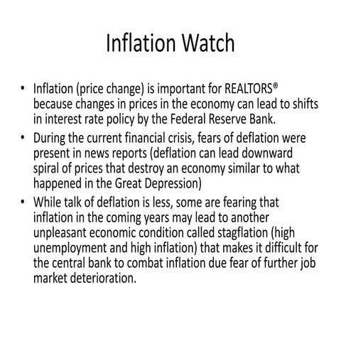 Inflation Watch for November 29, 2010