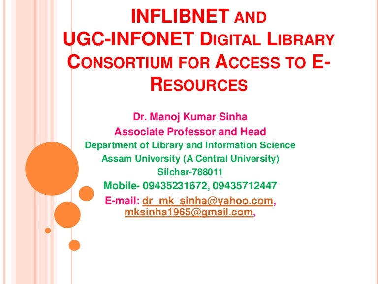 and ugc digital library consortium ipp lecture mks