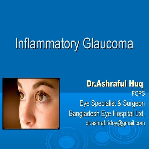 Inflm. glaucoma | PPT