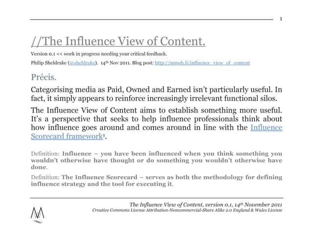 Influence view-of-content-v0.1