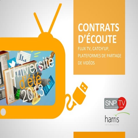 Influence et contrat d'écoute  flux tv, catch up, partage vidéos