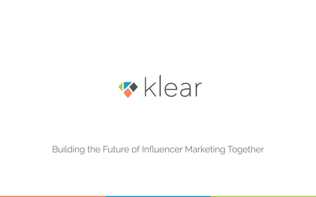 Influencer Marketing with Klear