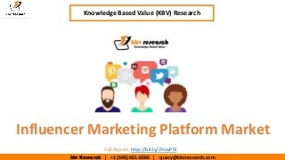 Influencer marketing platform market