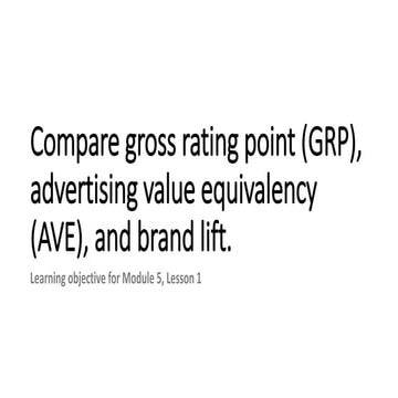 Influencer marketing strategy - module 5 lesson 1