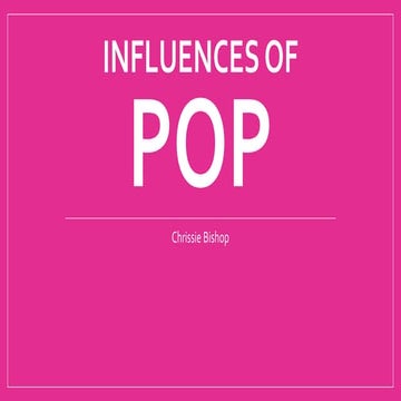 Influences of pop