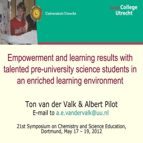 Influences on empowerment of talented secondary science students dortmund2