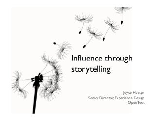 Influence Through Storytelling
