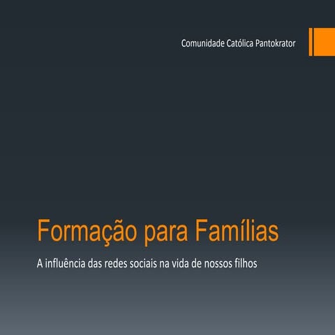 Influência das redes sociais na vida de nossos filhos