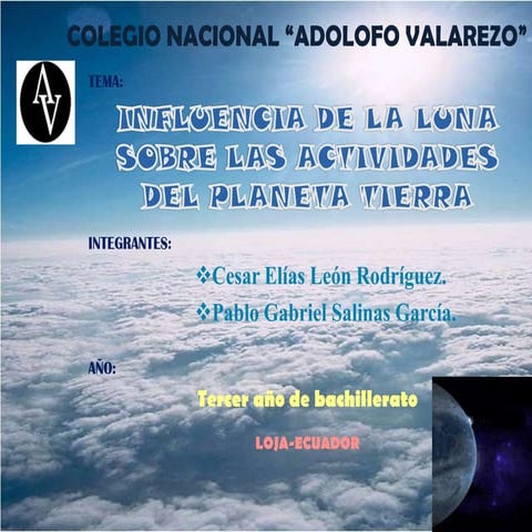 Influencia de la Luna sobre la Tierra