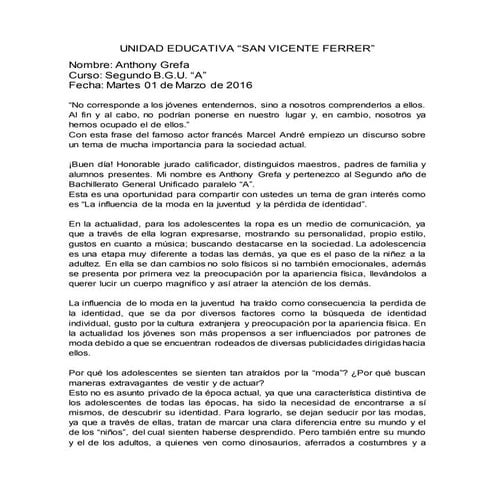 Influencia de la moda