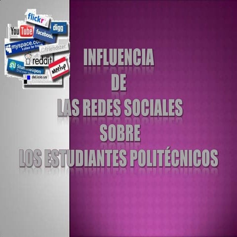 Influencia de las redes sociales 