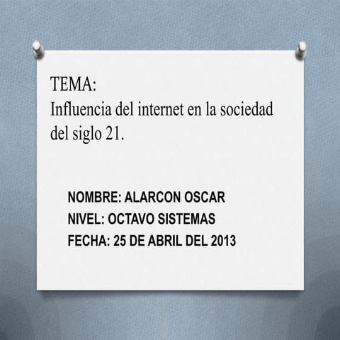 Influencia del internet en la sociedad