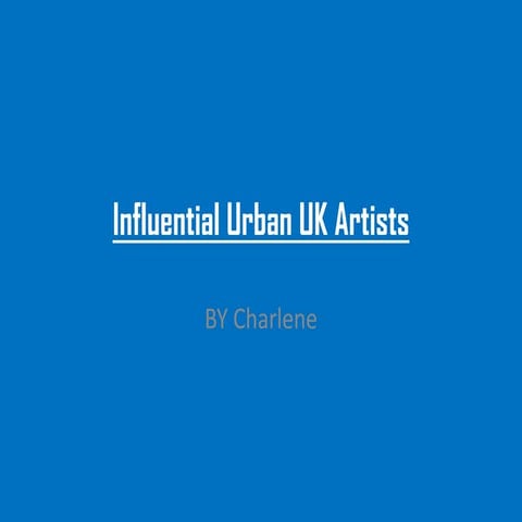 Influential urban uk artists