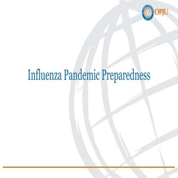 Influenza pandemic preparedness 