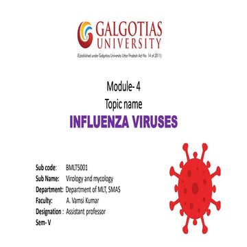 Influenza virus notes | PDF
