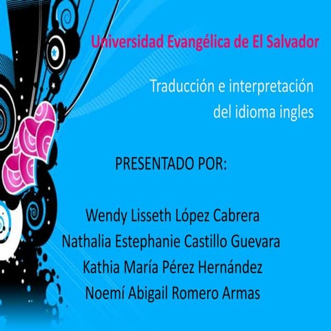 Idioma ingles en El Salvador