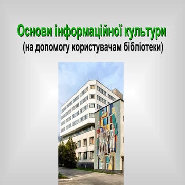 Fundamentals of Information Culture