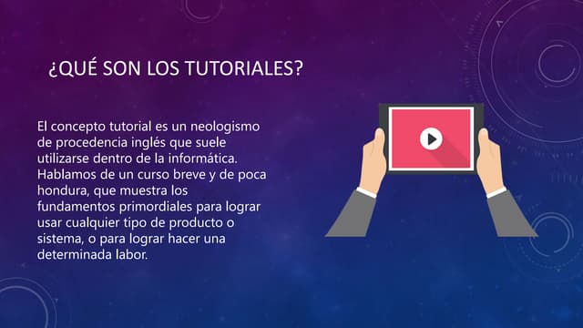 ¿Qué son los tutoriales? | PPTX