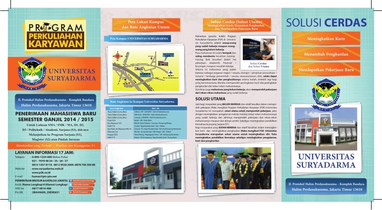 Info kuliah kelas karyawan murah universitas suryadarma Info kuliah kelas karyawan murah universitas suryadarma