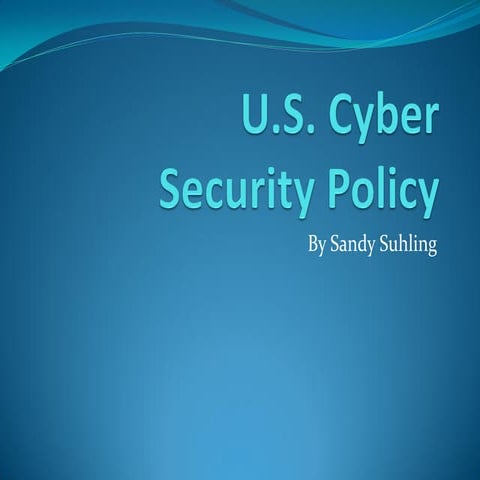 US Cyber Security Policy