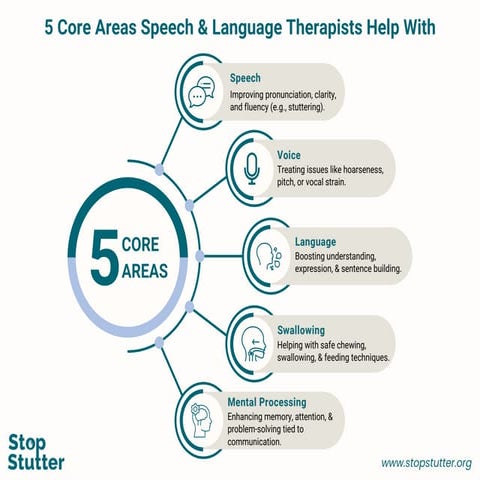 5 core Areas Speech and language therapists help with | PDF