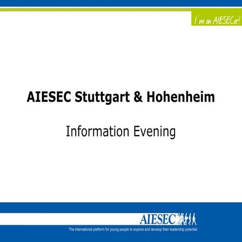 Info-Abend Wintersemester 2011 / 2012
