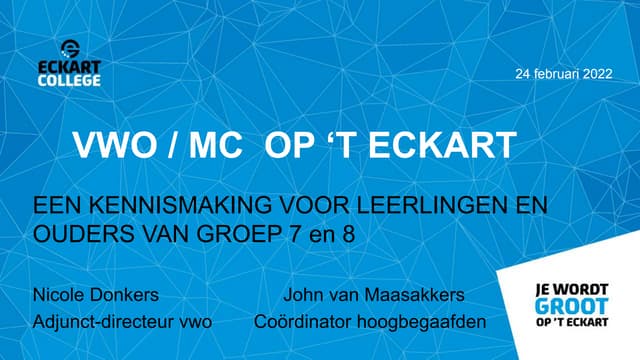 Infoavond vwo/mc 2022