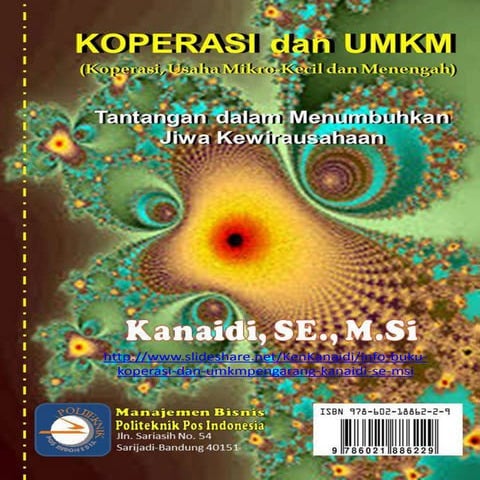 Telah Terbit... Buku "KOPERASI & UMKM" (Pengarang: Kanaidi, SE., M.Si)