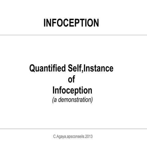 Infoception and quantified self