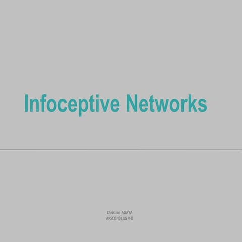 Infoceptive networks