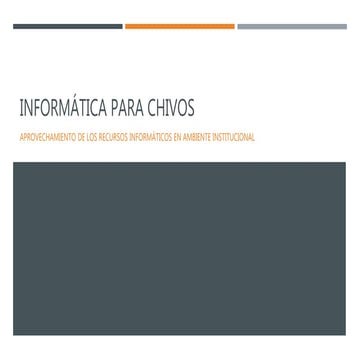 Informática para Chivos
