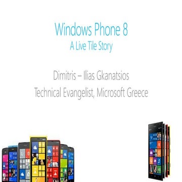 Presentation at InfoCom conference about Windows Phone