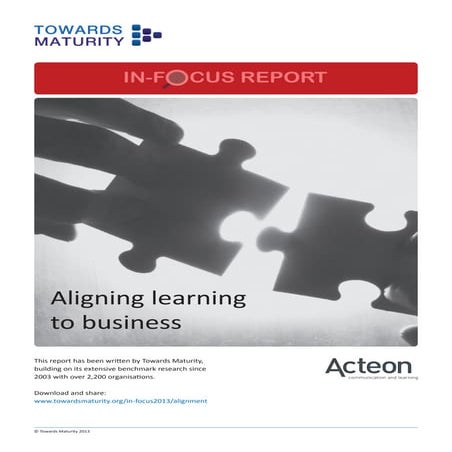 Aligning learning to Business – 7 Characteristics of highly aligned L&D Departments