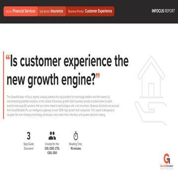 In focus report- financial services, insurance and customer experience