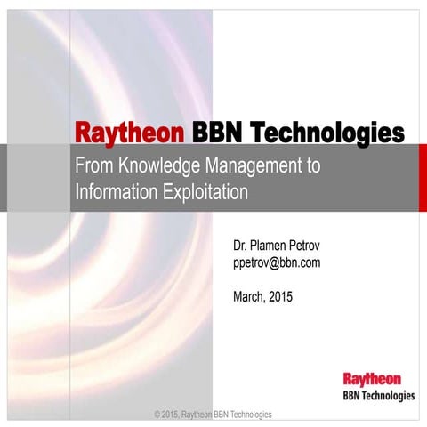 Information Exploitation at BBN