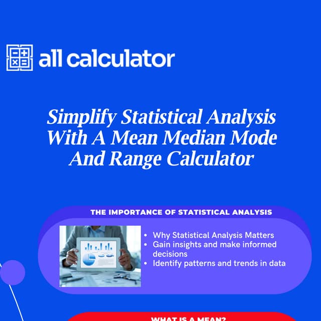 [Infogarphic]Simplify Statistical Analysis With A Mean Median Mode And ...