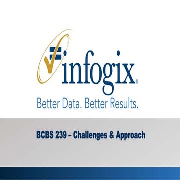 Infogix BCBS 239 Implementation Challenges